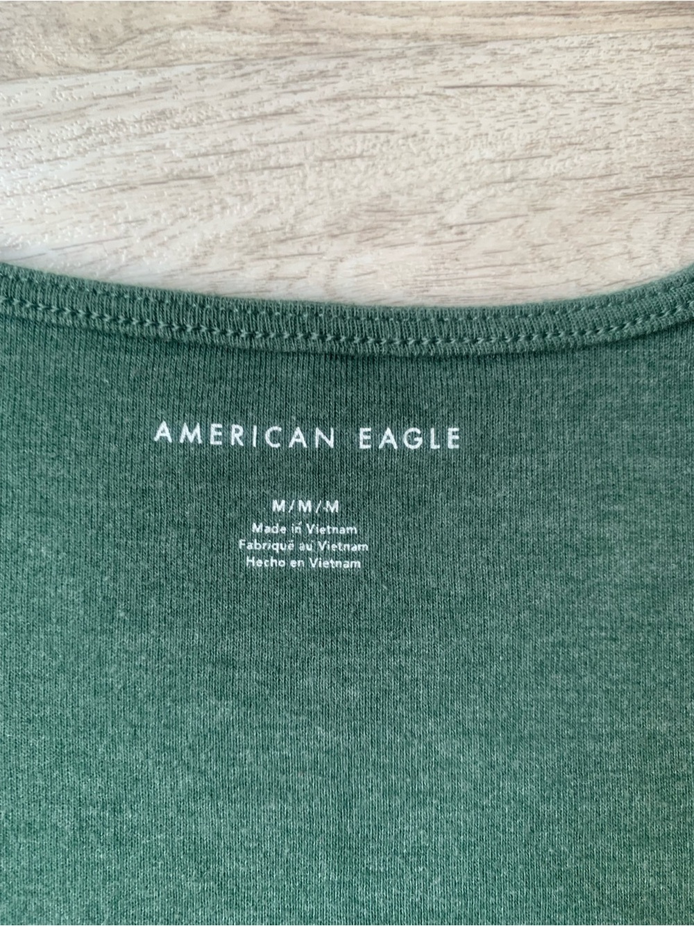 American Eagle Outfitters Button Front Tank with tie hem green size medium - Picture 6 of 8